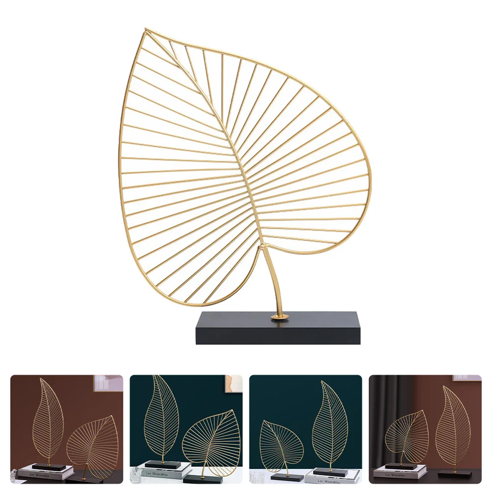 

Leaf Furnishings Iron Craft Decor Accessories Desktop Ornament Wrought Hollow-out