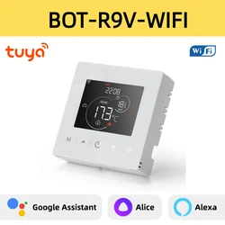 Smart WiFi Heating Thermostat - Battery Powered Temperature Controller (BOT - R9V - WIFI)
