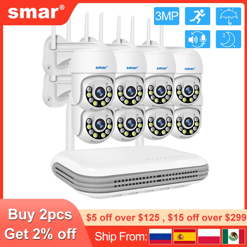 Kit Caméra De Surveillance WiFi Extérieur 3MP – Sécurité Maison Complète