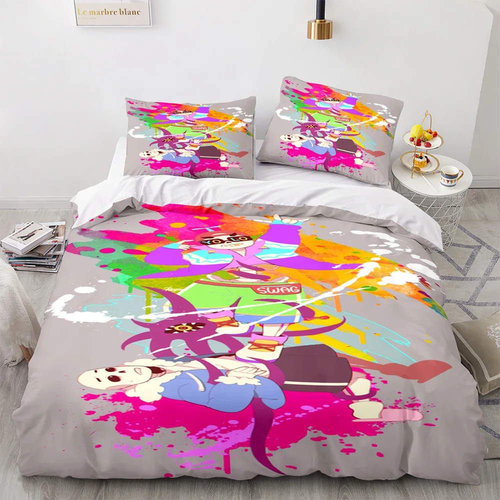 Undertale Bedding Set Single Twin Full Queen King Size Frisk Sans Anime Bed Set Aldult Kid Bedroom Duvetcover Sets 3D Print 013 2
