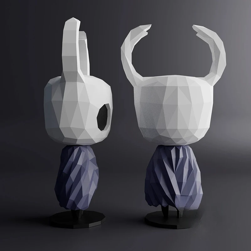 32cm The Hollow Knight Paper Model Papercraft 3D DIY Handmade Toy Low Poly Sculpture Game Figures Home Decor Desktop Decoration
