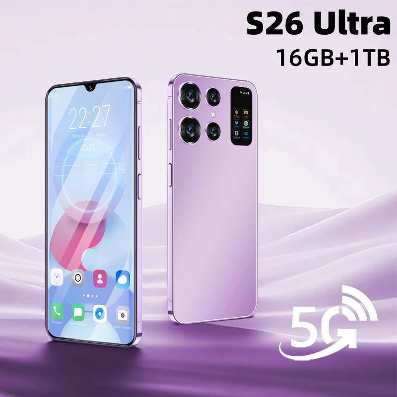 S26-Ultra-Smartphone-7-0-HD-Screen-16G-1T-7000Mah-Android13-Celulare ...