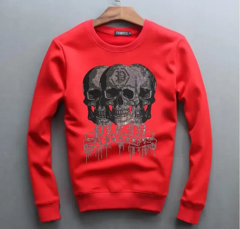 

Мужские свитшоты Стразы с рисунком аниме, Повседневная Уличная одежда с длинными рукавами и бриллиантами, горячие толстовки, мужская одежда