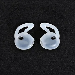 Silicone Earphone Accessory Set: Soft Ear Hook Protective Covers and Earbuds (Transparent)