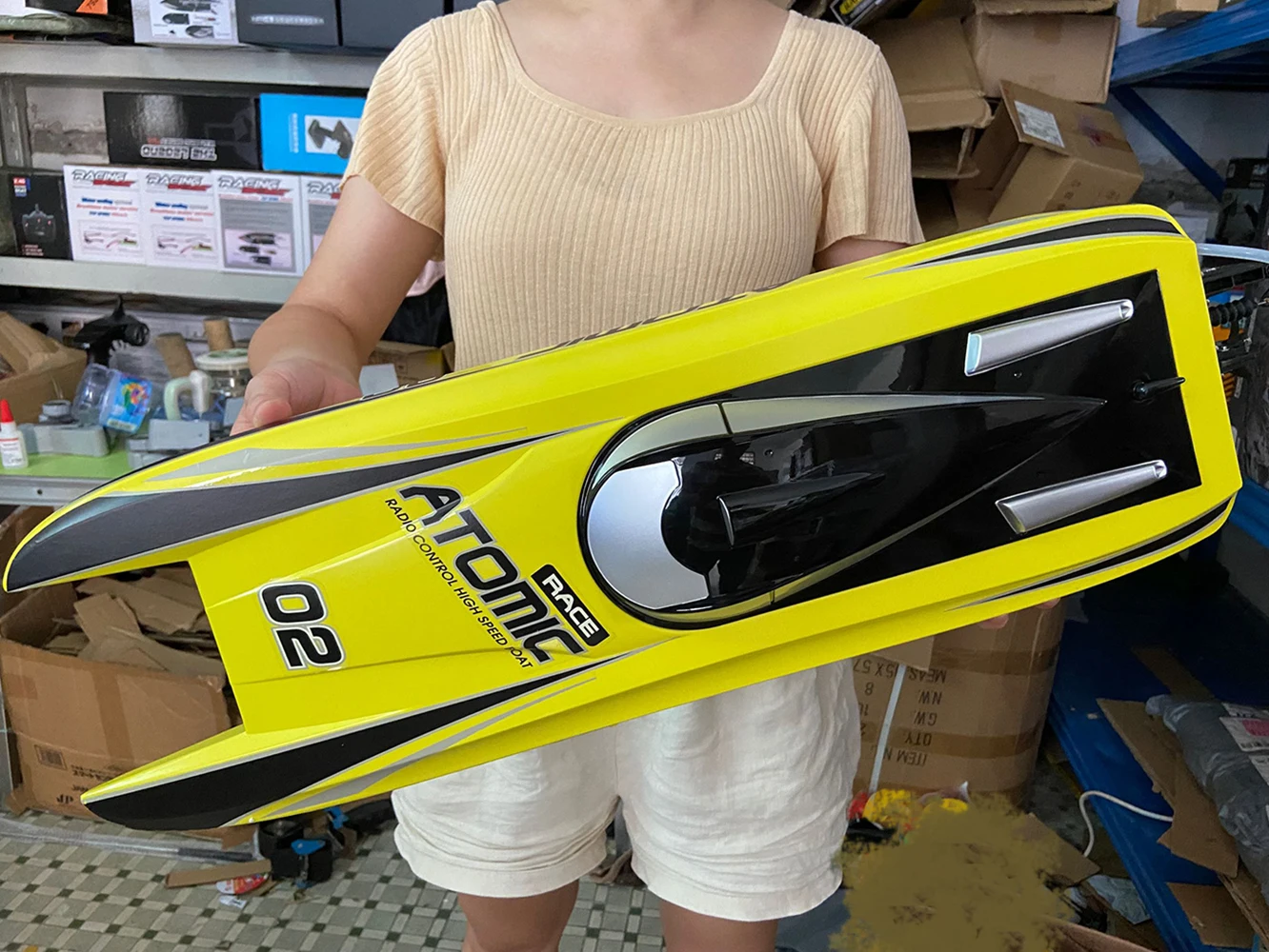 (Ready to Go) 27.6"Inch Large  Remote Control Boat Under Brushless  Motor ​​Racing S1 Pro. Electric Rc Top Speed ​​65km/H 2