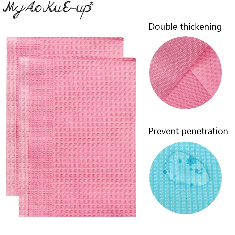 125pcs Disposable Makeup Clean Pad Excellent Double-layer Composite Membrane Absorbent Waterproof Tablecloths Tattoo Accessories 6