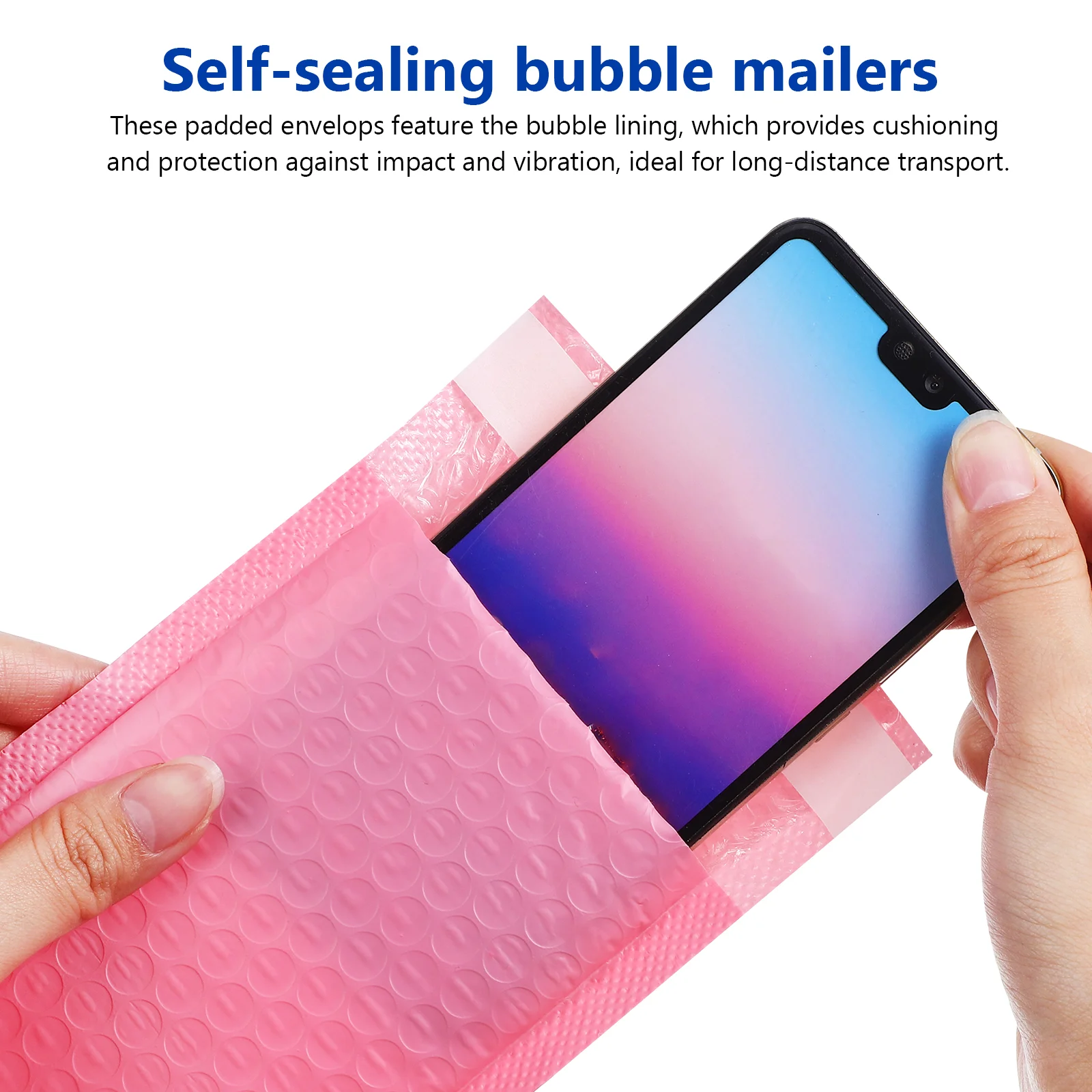 30Pcs Bubble Mailers Padded Envelopes Bright Pink Shipping Pouches Packaging Bags Paper Envelopes Printing Products Wear