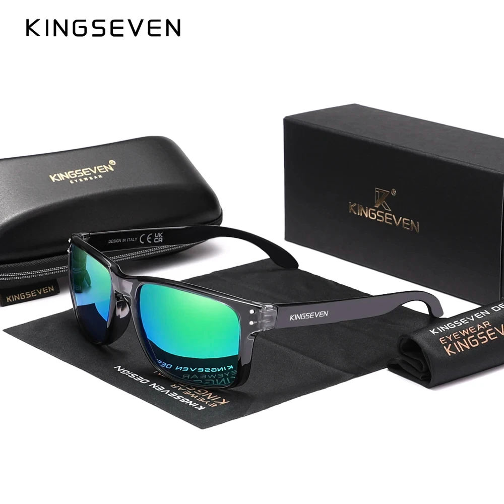 KINGSEVEN Unisex Polarized UV400 Fashion Sunglasses with Mirror Lenses