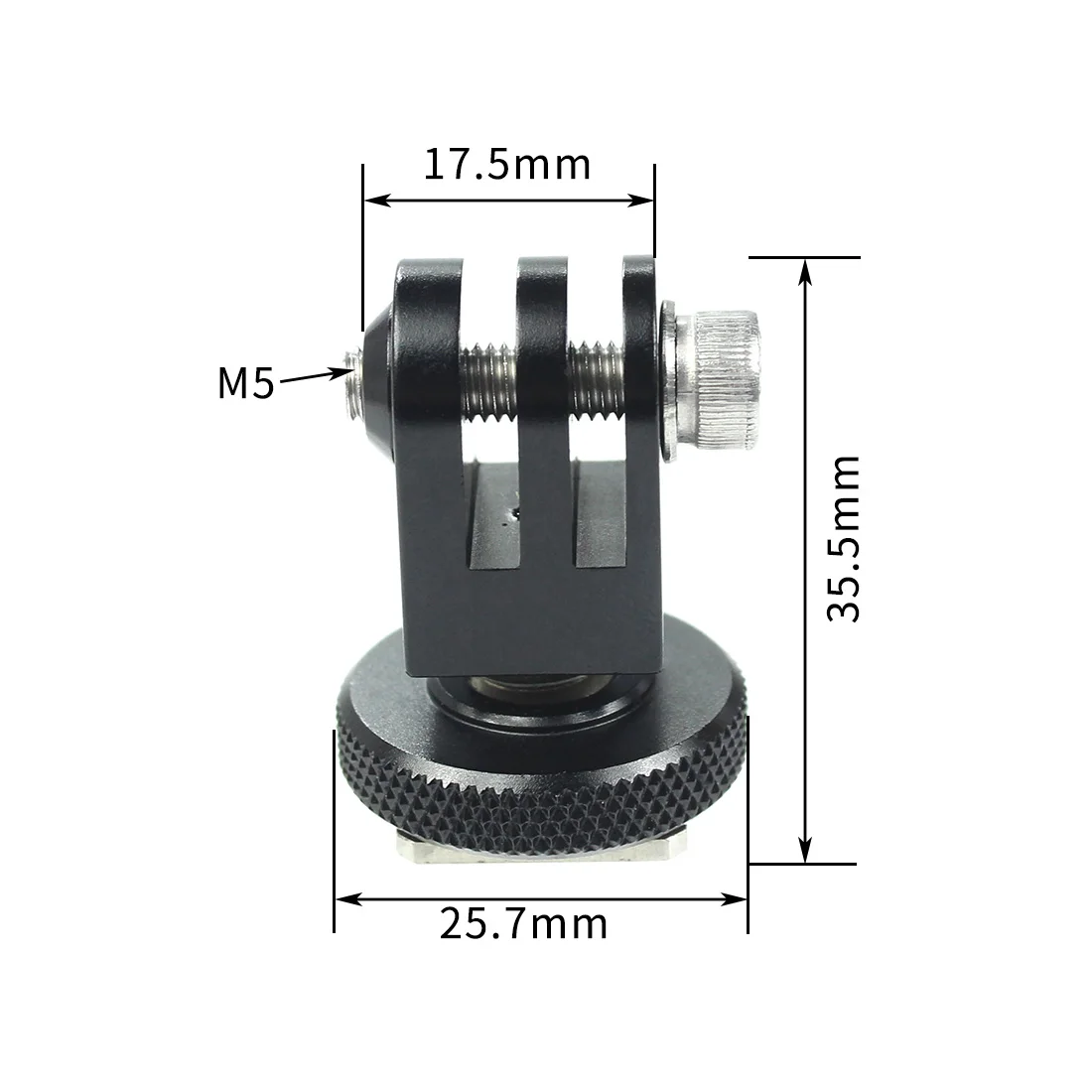 360 drehbare Kaltschuh-Stativ adapter halterung für Gopro 13 Osmo Action 4 Kamera käfig Monitor halterung Blitzring Licht halter – Detail 18