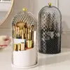 Makeup Brush Holder 360° Rotating Lipstick Eyebrow Pencil Holder Eye Shadow Storage Box Luxury Cosmetics Storage Box With Lid 3