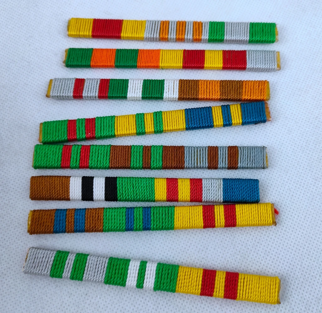 Military WWII WW2 German Award Ribbon Bar Military Exhibition