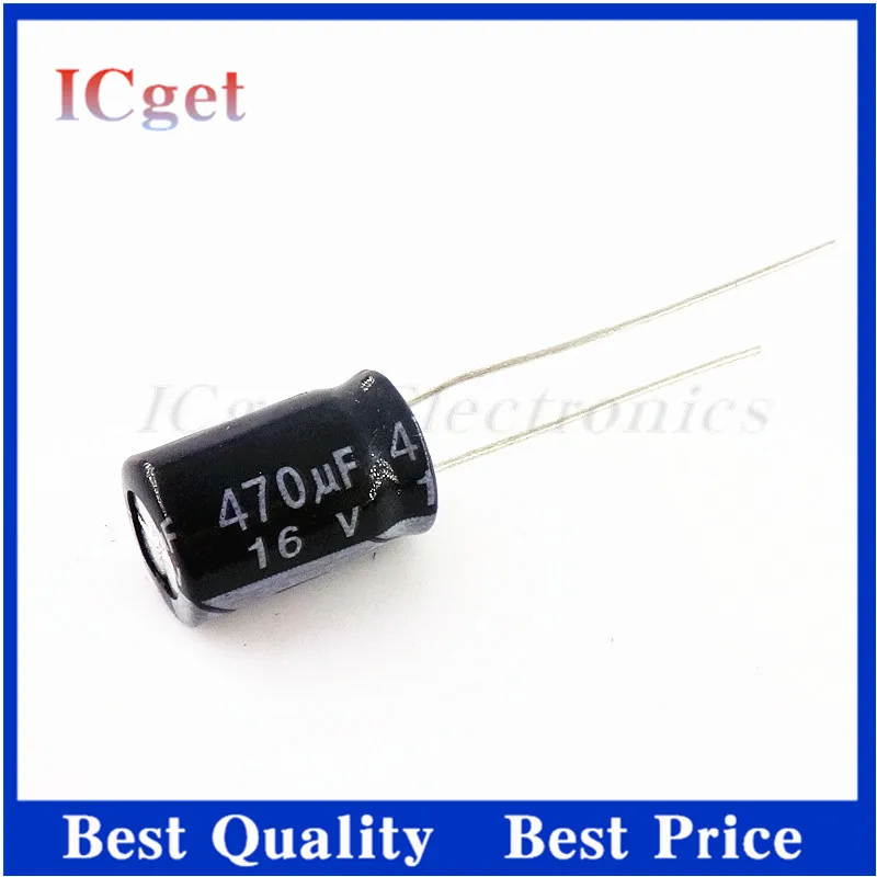 10PCS 470UF 35V 16V/25V/35V/50V/63V/100V 470UF Aluminum electrolytic capacitor electrolytic capacitor,aluminum electrolytic capacitor