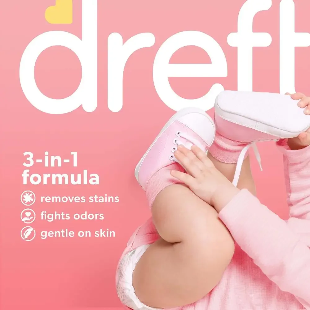 Newborn Baby Laundry Detergent Sensitive Skin Hypoallergenic 80 Loads 105 fl oz Gentle Formula Specially Formulated Pediatrician