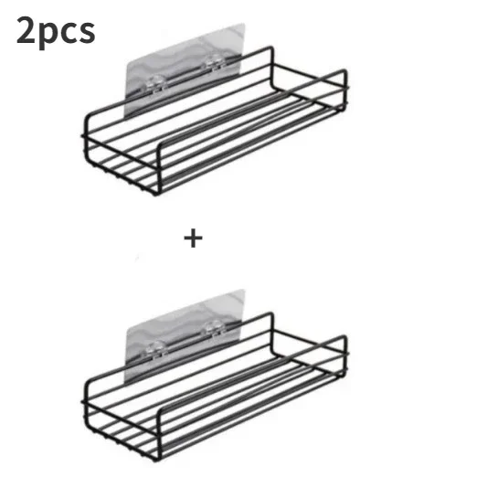 Japanesestyle wrought iron bathroom shelf wallmounted shower gel