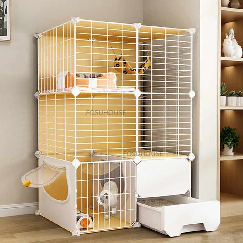 ModernIronMeshCatCageIndoorHouseSuperLargeSpaceIntegrated