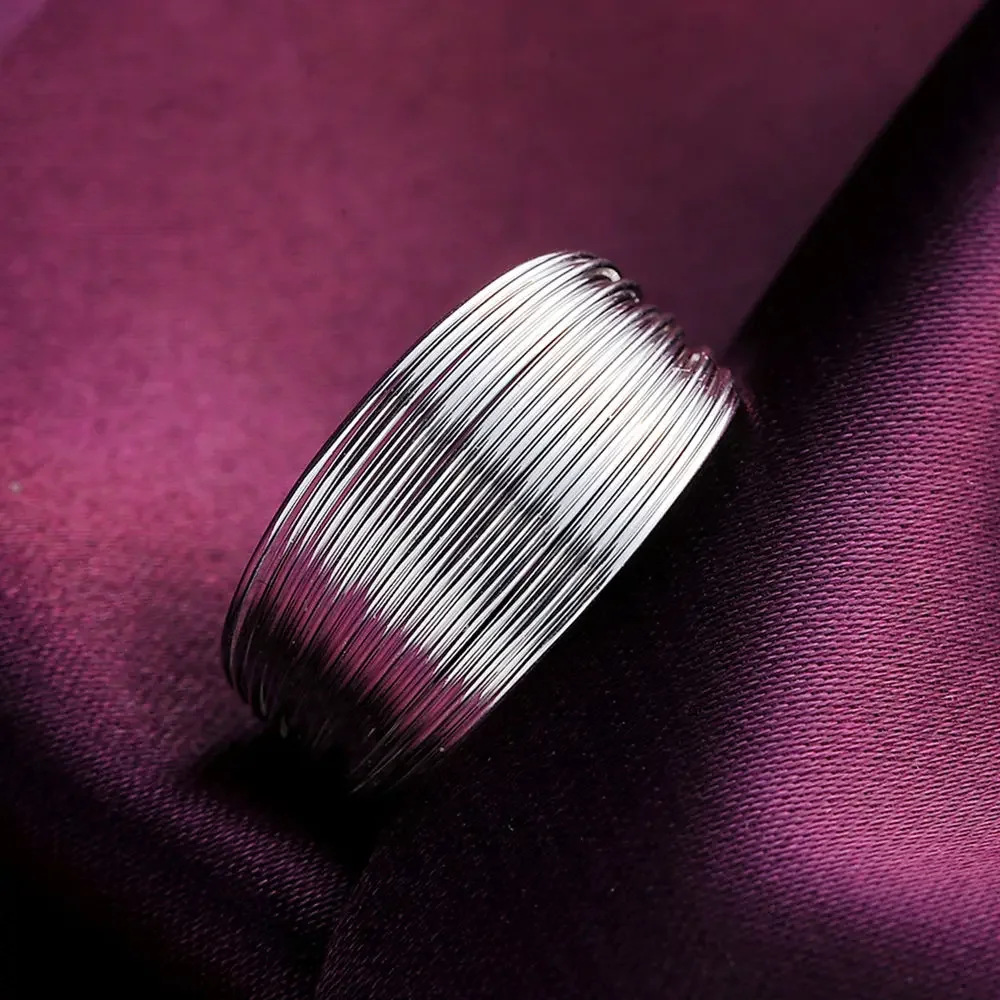 

925 Sterling Silver Multi-line Rings for Women Adjustable Fashion Wedding Engagement Party Gifts Charm Jewelry High Quality