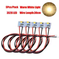 5/10/20pcs Model Railway Interior Light 12V LED SMD LED 3528 White/Warm Building Interior Lamp Light Set for Hornby Pre-wired 2