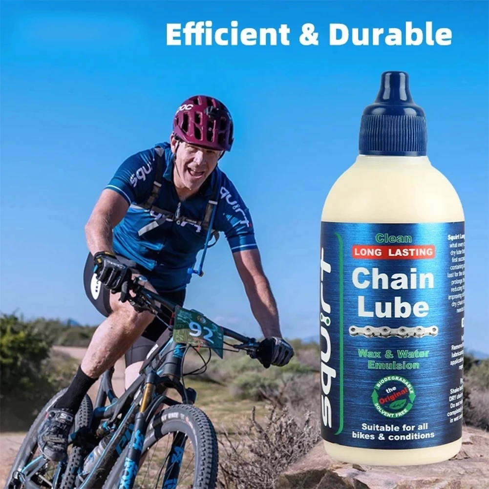 

Bike Chain Lube Waxy Bicycle Chain Oil 120ML MTB Road Bike Waxy Dry Chain Gear Oil Maintenance Fork Flywheel Bike Accessories