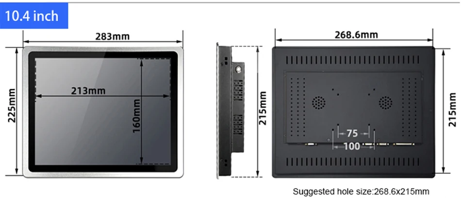 12.1/15/17 Inch Capacitive Touch Industrial Panel PC J1900 4GB RAM ...