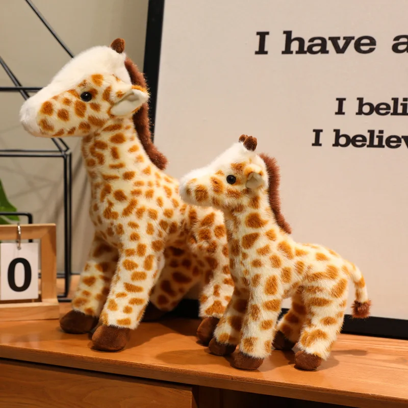 25cm 35cm Giraffe Doll Simulation Soft Plush Toys Soft Animal Doll Stuffed Sleeping Doll Pillow Toy Boys Girls Birthday Gift
