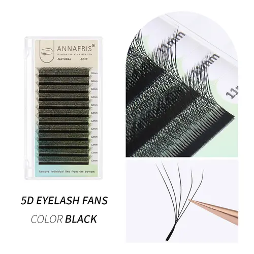 ANNAFRIS Premade Volume Fan YY 3D 4D 5D W-Shaped Lash Automatic Flowering W Lashes Extension Natural Soft Full Dense Mink Lash - Image 8