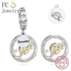 FC Jewelry Fit Original Charm Bracelet 925 Silver 12 Constellation Zodiac Horoscope Sign Birthstone Bead For Making Berloque 3