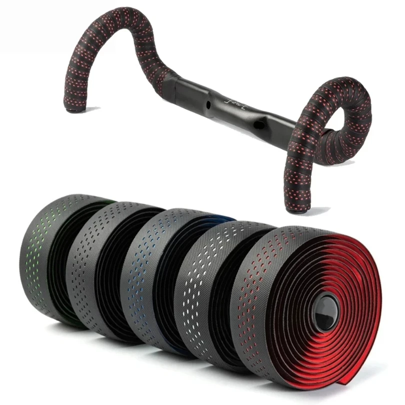Road Bike Tape Grip PU EVA Bicycle Handlebar Tape Ventilation Woave Leather Cycling Accessories Road MTB Bike Bar Handlebar