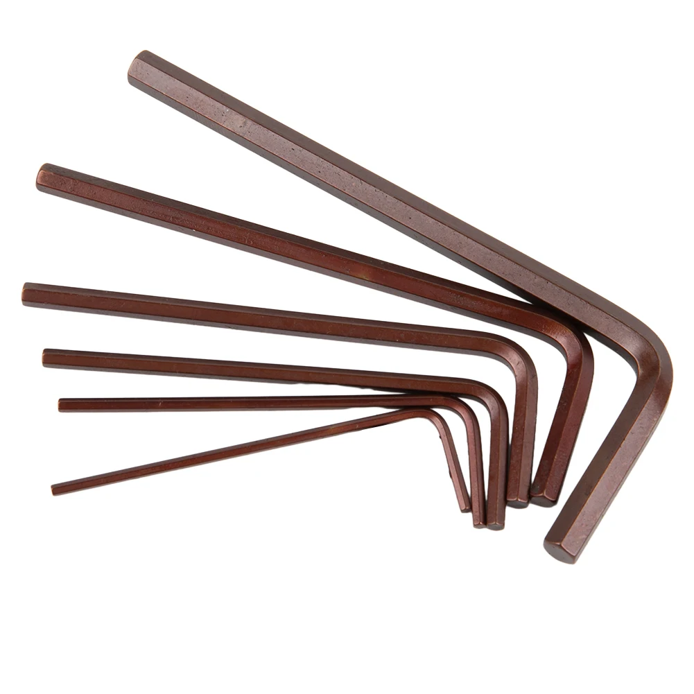 

6pcs L Shaped Hexagon Flat Head Screwdriver Kit 3mm-10mm Metal Flat Head Hex Key Wrench Hand Tools Workshop Equipment