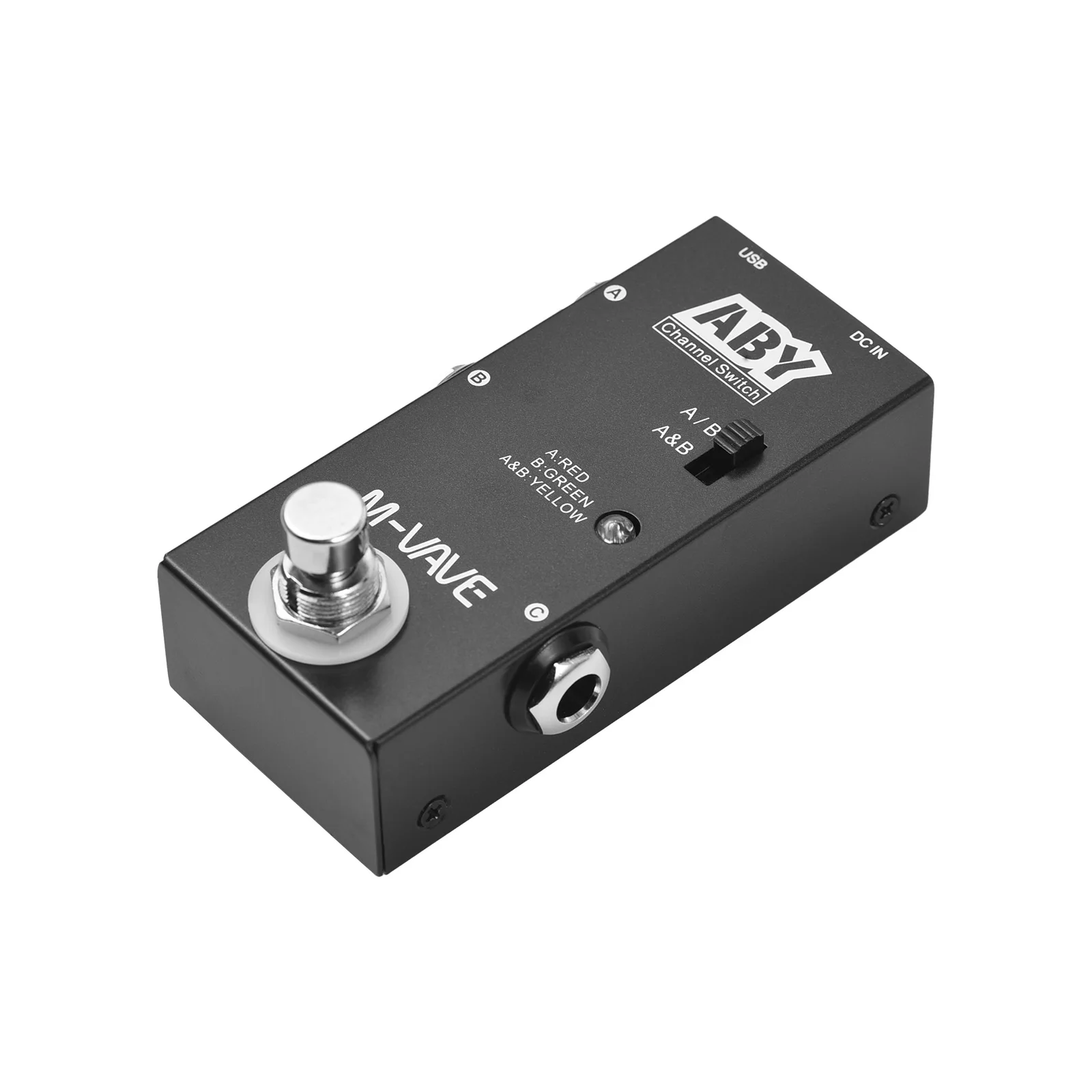 M-VAVE ABY Line Selector Guitar Effect Pedal True Bypass Guitar Bass Pedal Box- ABY Channel