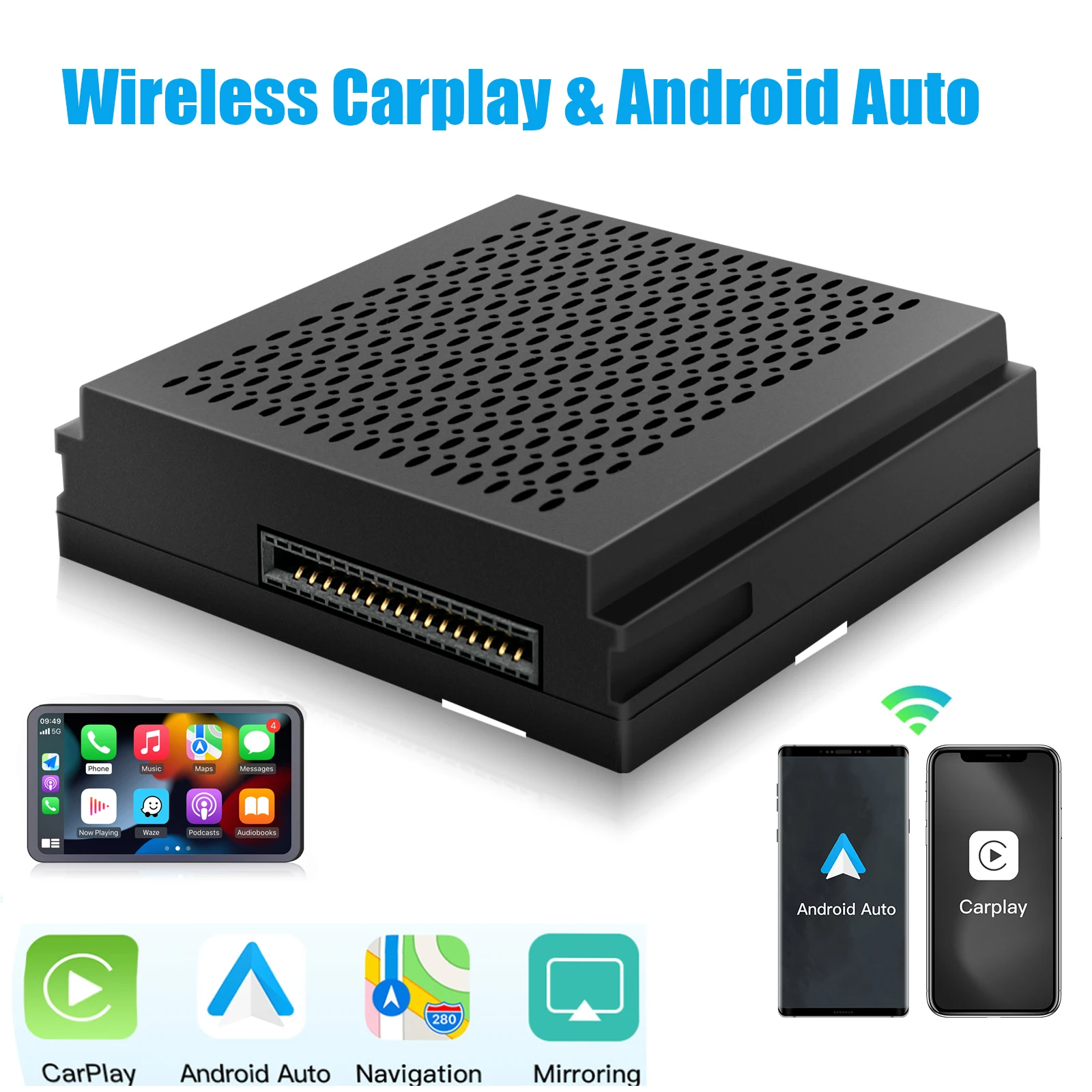 Ranipobo Wireless Carplay, совместимый с Mercedes Benz A B C E CLA GLA GLK ML Sprinter NTG4.5 Becker Module Android Navigation