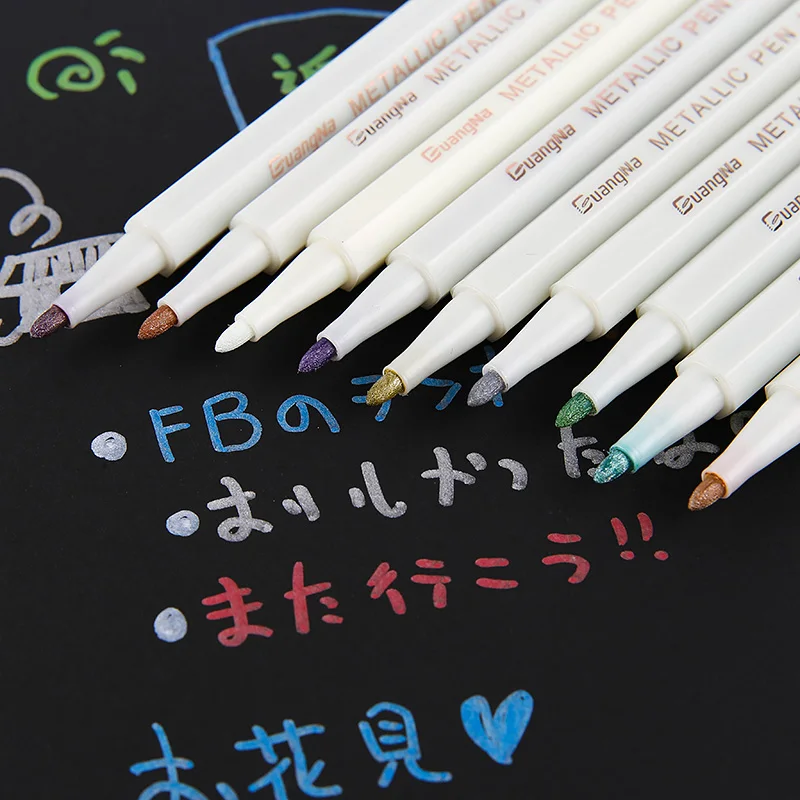 12 Colors Metallic Marker Pen Medium Point for Rock Painting Black Paper Card Making Scrapbooking Crafts metallic markers pens marker pens marker pen color marker pens art marker pens art markers markers pen pen marker paint marker pen paint marker pens permanent markers permanent marker pen permanent marker acrylic paint markers felt tip markers felt markers sketching markers blender markers liquid chalk markers colored pens lettering pens highlighter pen set calligraphy brush pens white marker pens micro pens manga marker pen manga markers furniture markers gel pen paint penholder carpenter pencils tile marker pen