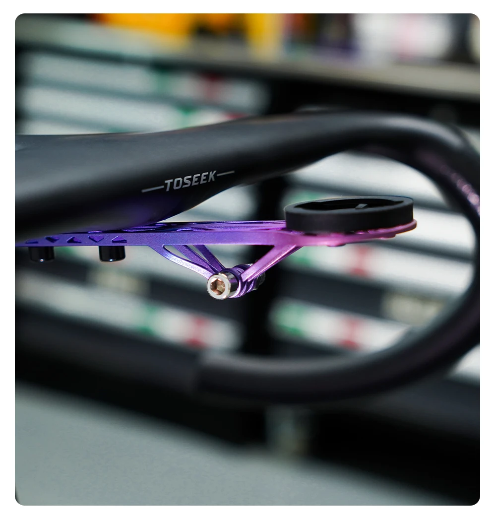 TOSEEK Titan-Legierung 3D-Gedruckte Fahrradcomputer-Halterung Fahrrad-Handyhalter Fahrradständer Wahoo Garmin Halterung – Detail 16