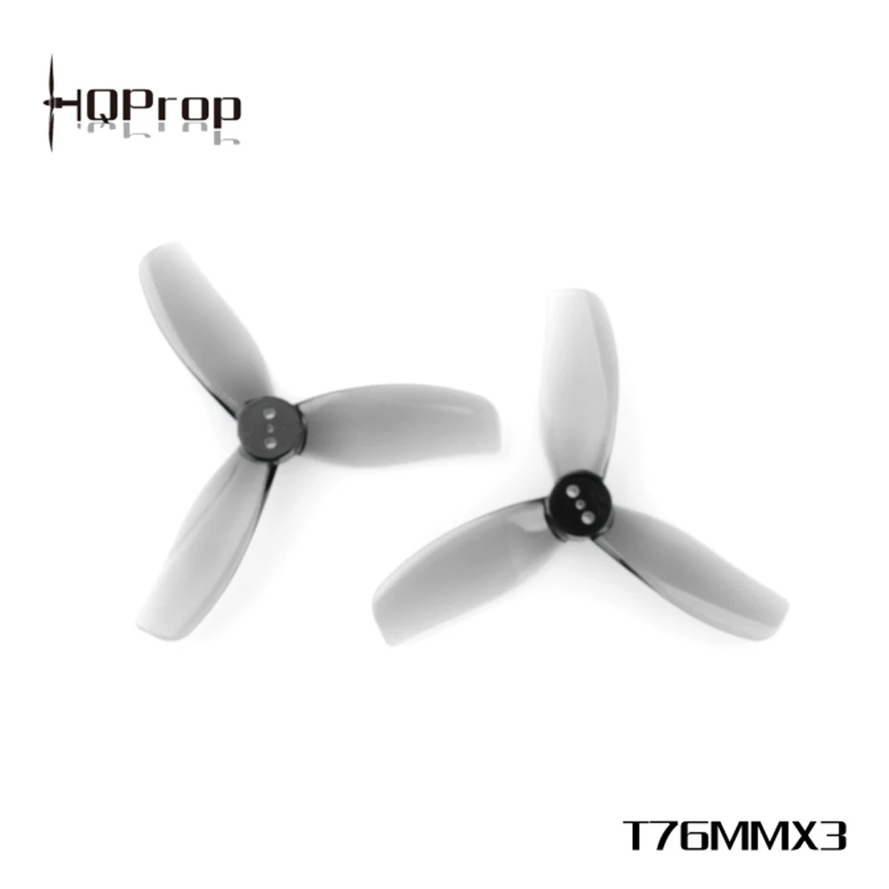 

HQProp Poly Carbonate T76MMX3 T76MM 3 blade tri-blade propeller with 1.5mm 1.9mm shaft for CT30 CineBot FPV Whoop drone frame