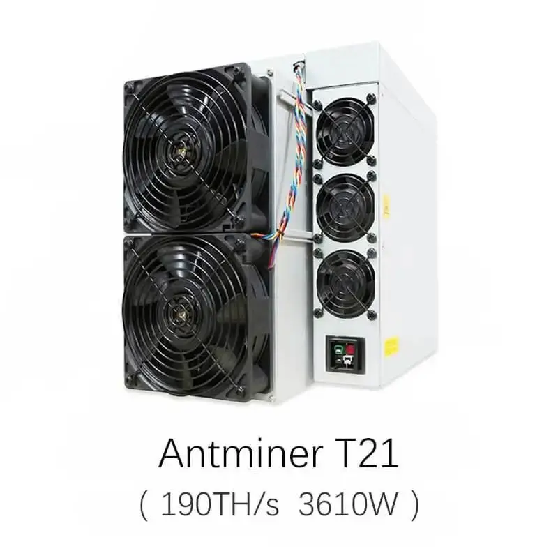 Bitmain Unveils Nuovo Antminer T21 Bitcoin Miner 190Th/S 3610W Con Algoritmo Sha-256 Potente Hardware Crypto