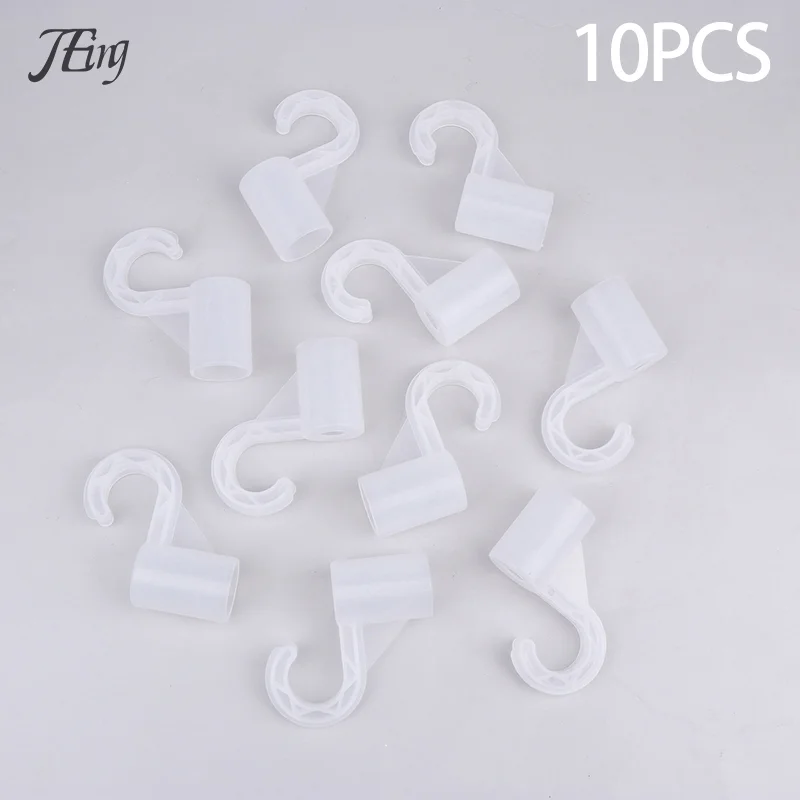 10Pcs Plastic Thickening Hook For Suit Locker Shelf Wardrobe Hook Fittings DIY Party Supplies Children Tent Game Room Joints