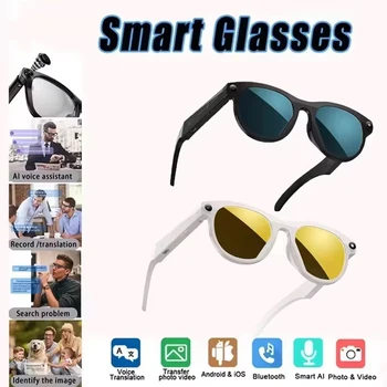 Ai Glasses Camera 200w HD Pixel Video Recording Hd Shooting Voice Assistant Real-timetranslation Intelligent Recognition 1