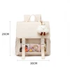 Women Japanese Ita Bag Transparent Pocket Ladies Backpack College Style Student School Bag Itabag Travel Backpack 6