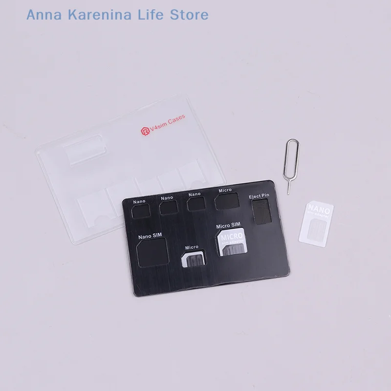 

1 set lightweight Slim SIM Card Holder And Microsd Card Case Storage And Phone Pin Included