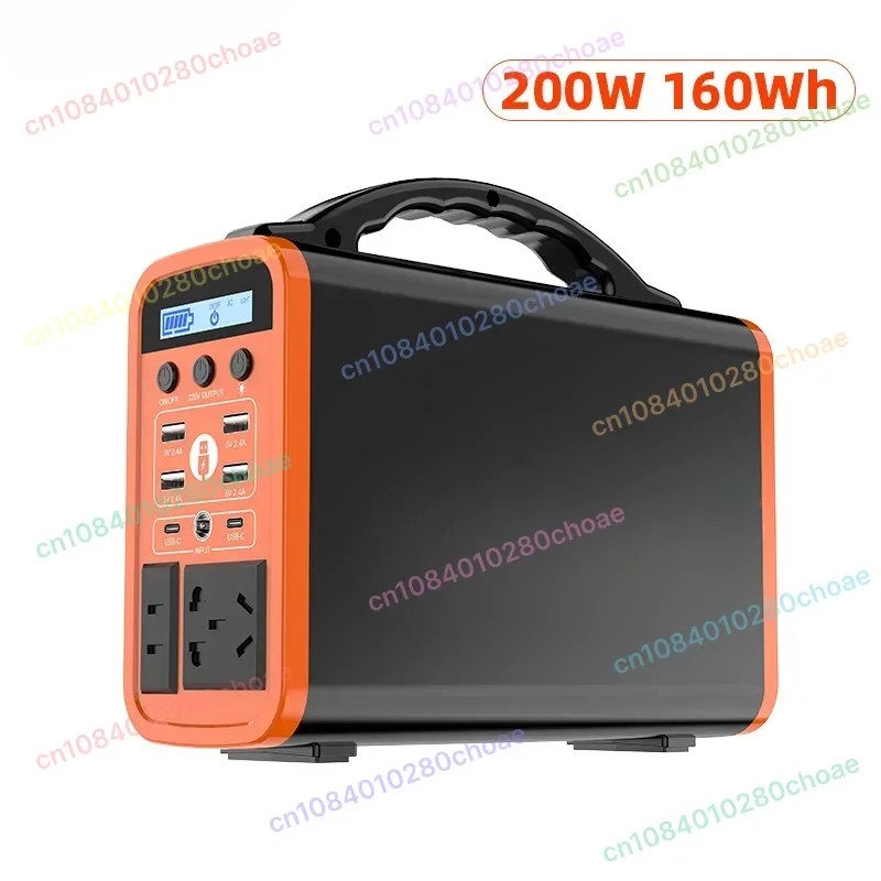 Estação de energia portátil lifepo4, 400w, gerador solar, 192wh, 220v, carregamento de emergência, bateria externa, powerbank para acampamento ao ar livre