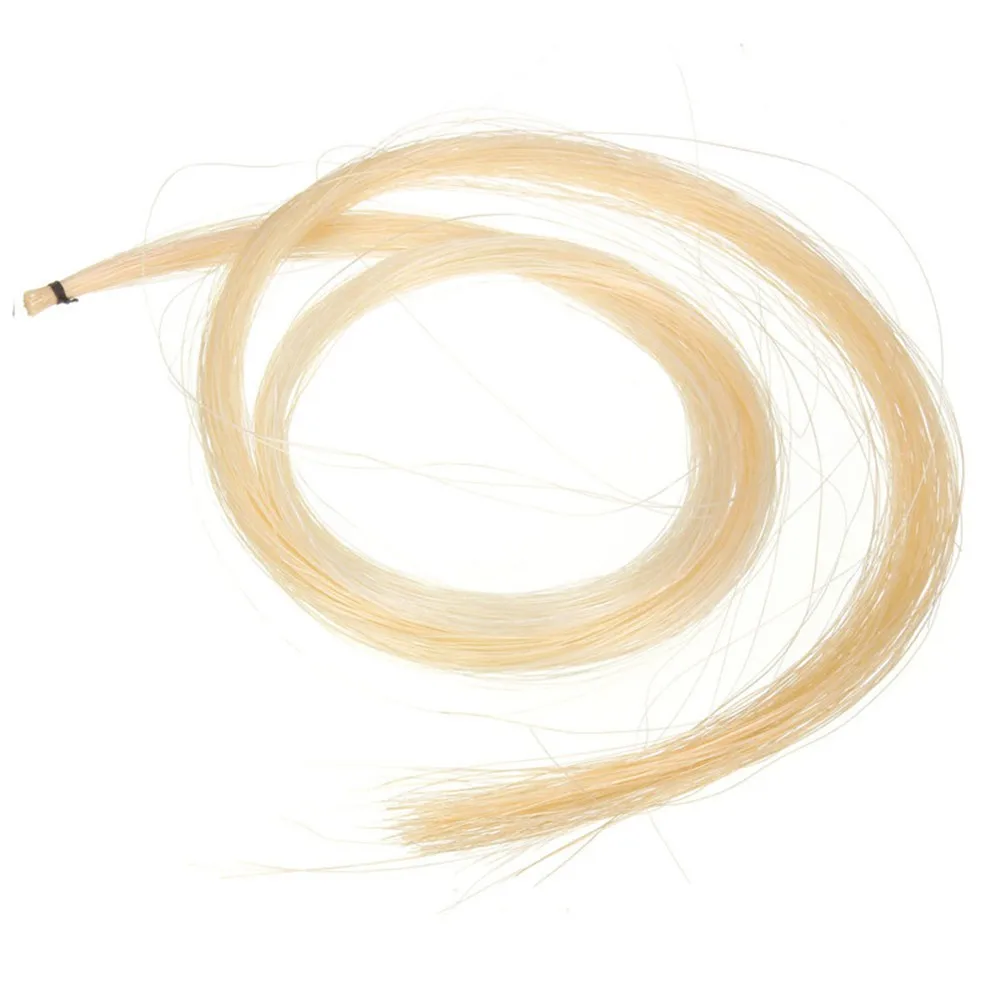 

1x 80cm Violin Bow Hair Horsehair For Violin Viola Cello 31-31.50 Inch DIY Cutting String Parts Accessories Replacement Tool