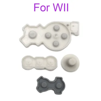 2-10sets Soft Silicone Conductive Rubber Button Pads Set Replacement Part Contact Pads for Nintendo Wii Remote Controller 1