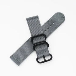 Adjustable Sports Nylon Quick - Release Woven Wristband Bracelet - 20mm (Grey)
