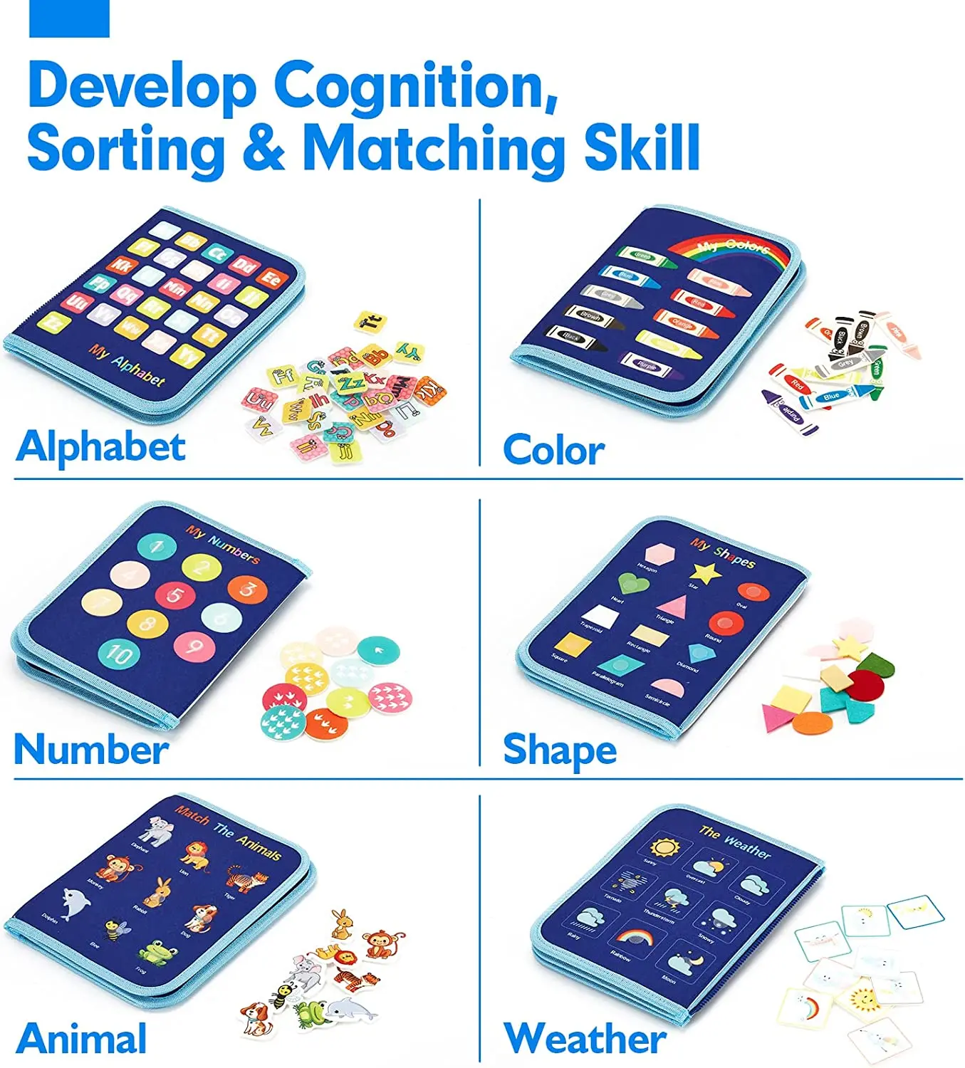 Montessori Busy Board For Toddlers Alphabet And Number Learning_voghion.com