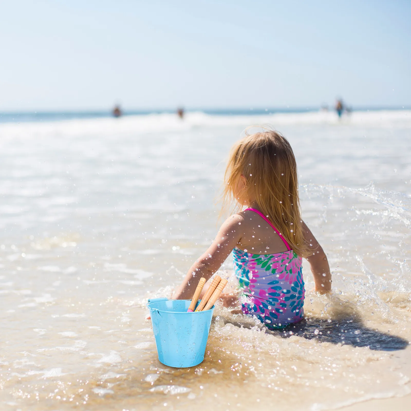 1세트 밝은 색상의 모래놀이 세트 내마모성 경량 모래 양동이 삽 키트 어린이용 건강한 소재 휴대용 해변용품