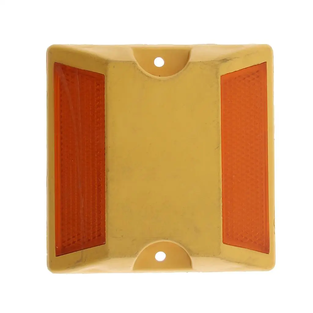Road Reflectors Street Pavement & Asphalt Stud Markers for Bumps Sidewalks Pedestrian Crossings Freeway & Driveways