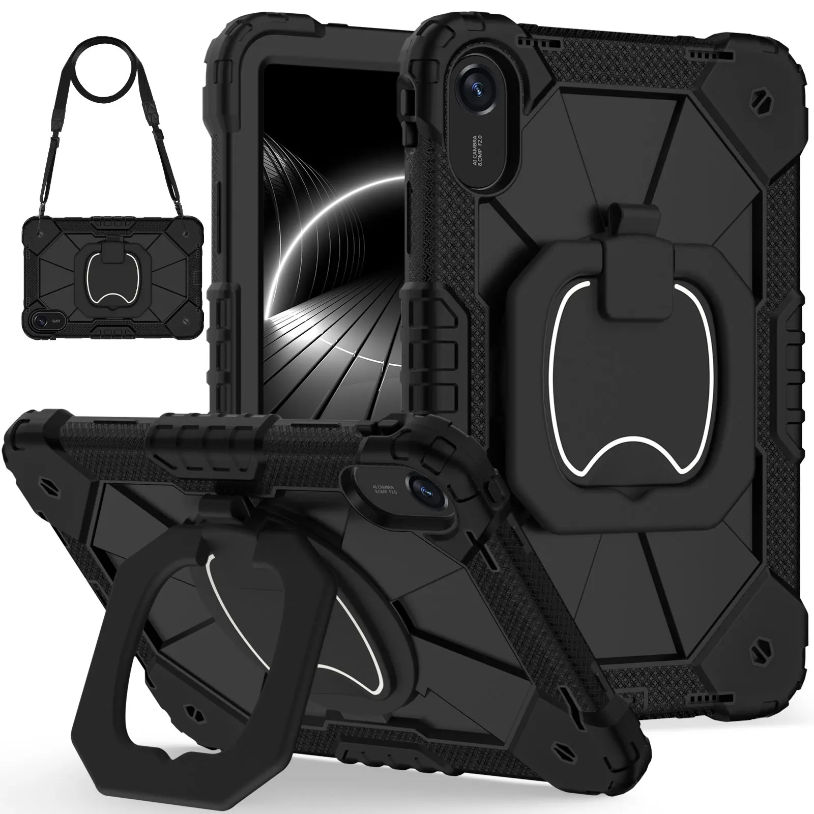 Kids Armor Shockproof Tablet Case with Wristband Cover