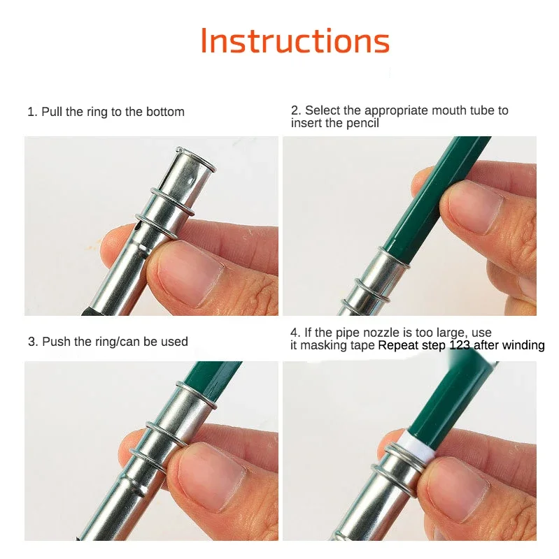 Adjustable Pencil Extender Equipment Pencil Extender Holder Sketch Writing Tool Single Head Writing School Office Stationery