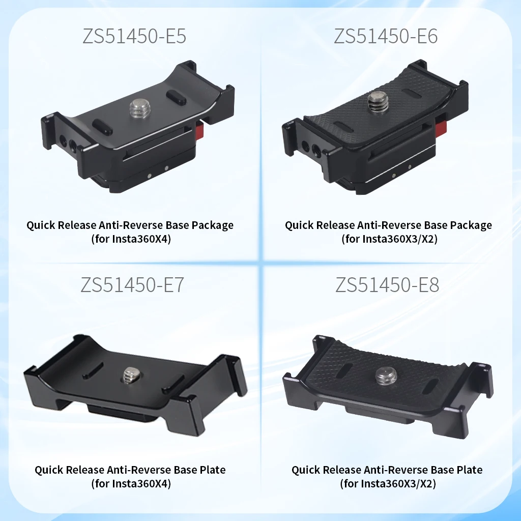 Aluminum Quick Release Mount L Bracket Cold Shoe Magnetic Adapter for X4 X3 X5