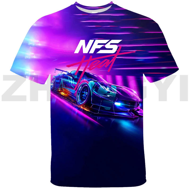 

Summer Hot Need for Speed 3D T-shirt Game NFS Graphic T Shirts Boy Girl Casual Short Tees Anime Men Clothing Cool Cartoon Shirts