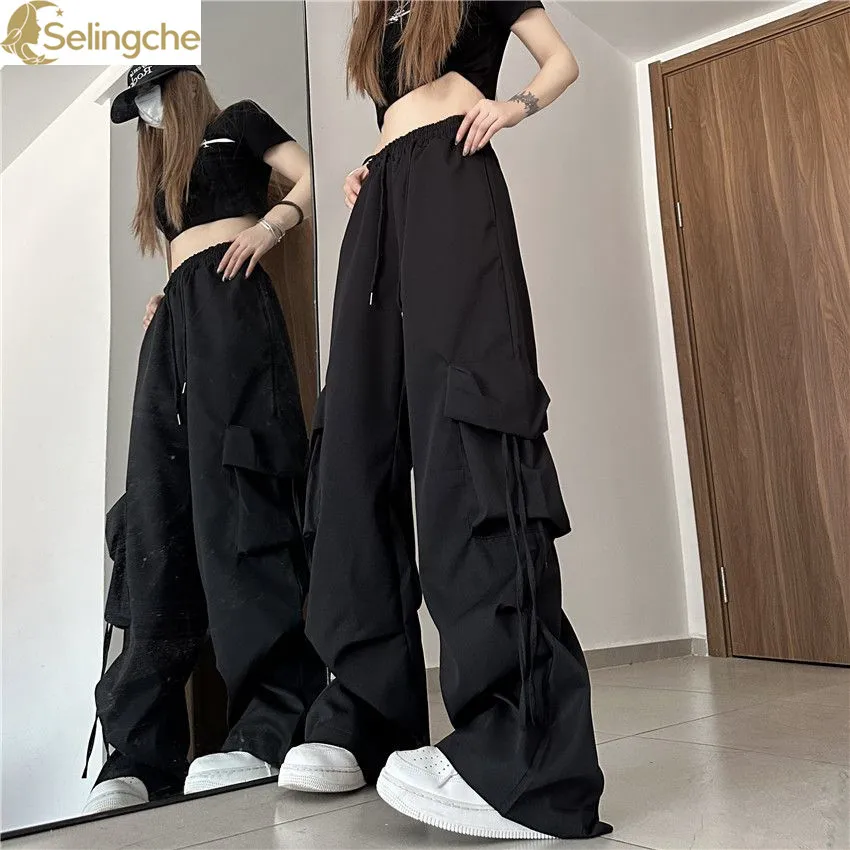 American Retro Spring Style Quick Drying Workwear Pants for Men and Women's Casual Sports Straight Leg Wide Leg Loose Pants elmsk fashionable men s casual shorts 2023 new loose fitting capris outdoor quick drying workwear pants for men